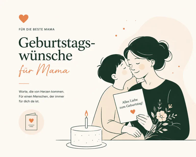 Illustration for birthday wishes for mothers